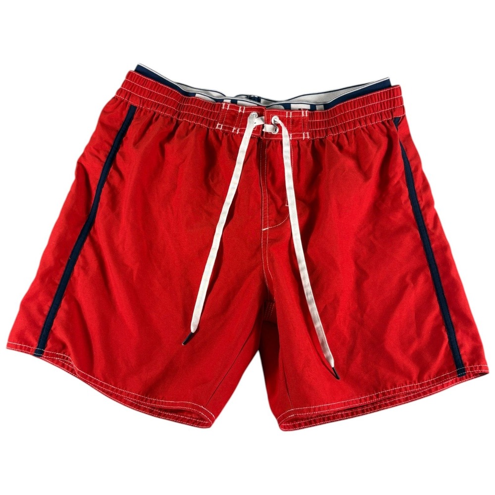Diesel Swim Trunks Board Shorts Mens Large Red Heritage Premium Lined Drawstring